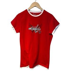 G-III Washington Capitals Layered Look Women’s Fit T-Shirt XL NWT